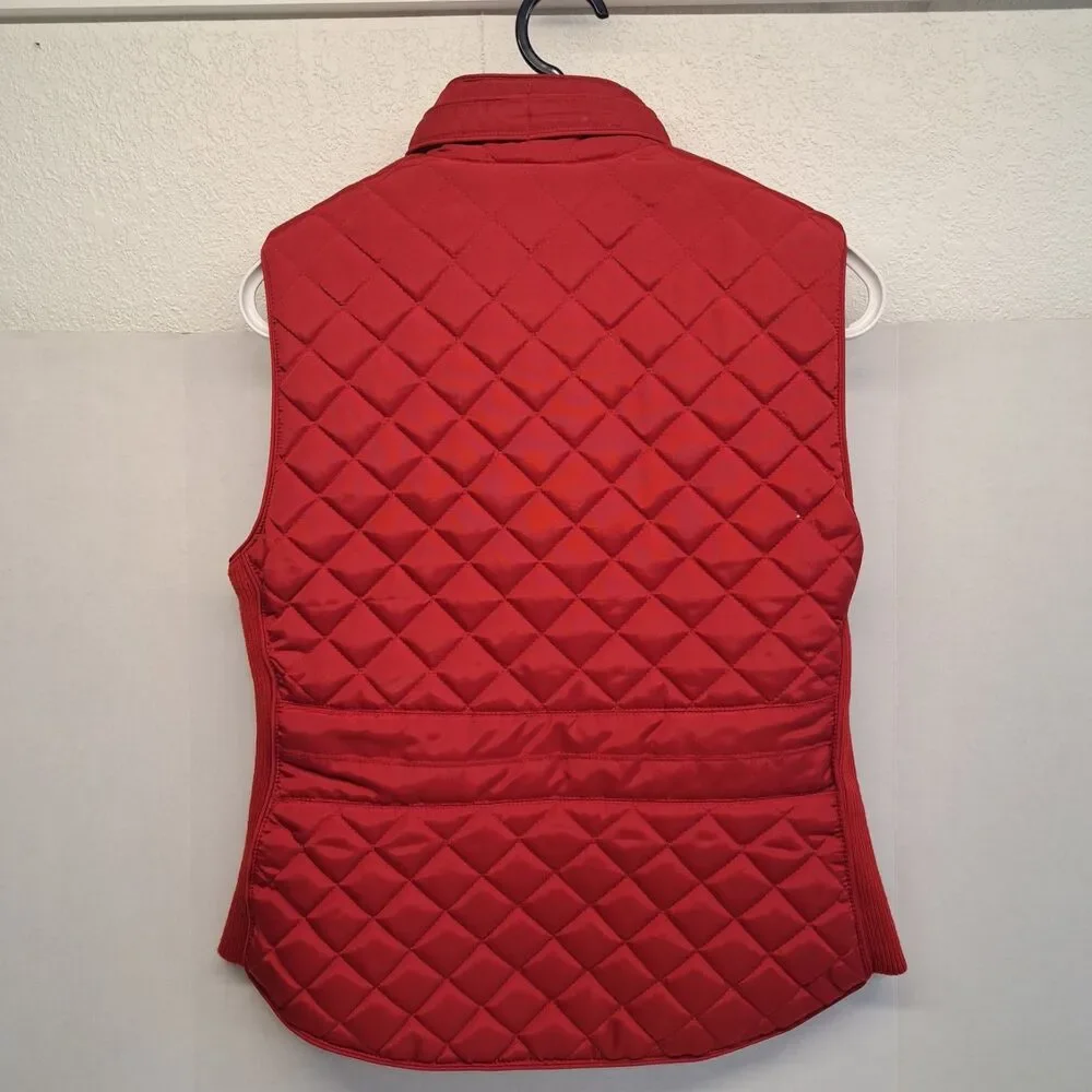 Westport 1962 Women's size S  Full Zipper Quilted Puffer Vest Red - Picture 2 of 6